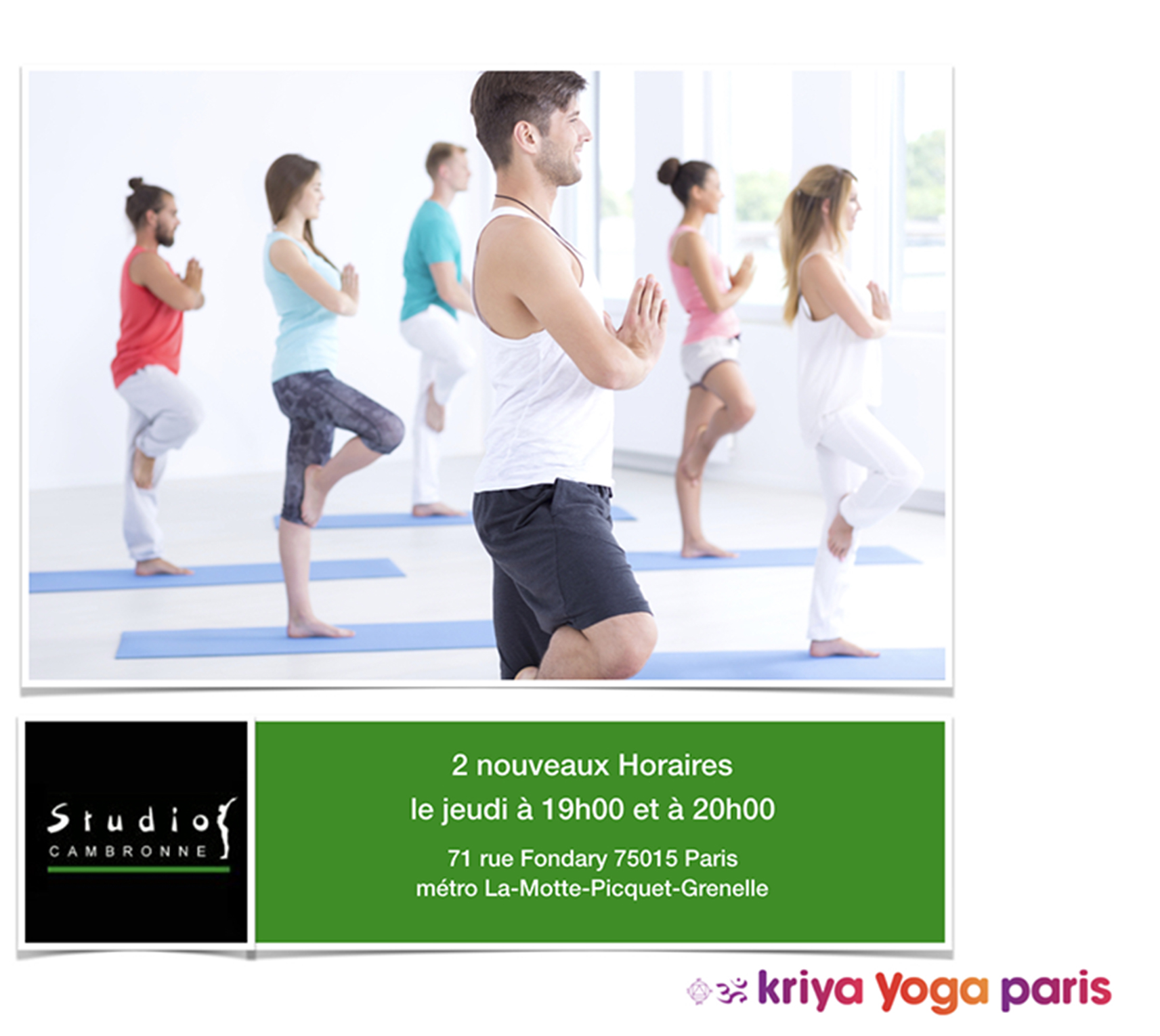 Cours de Yoga en petits groupes